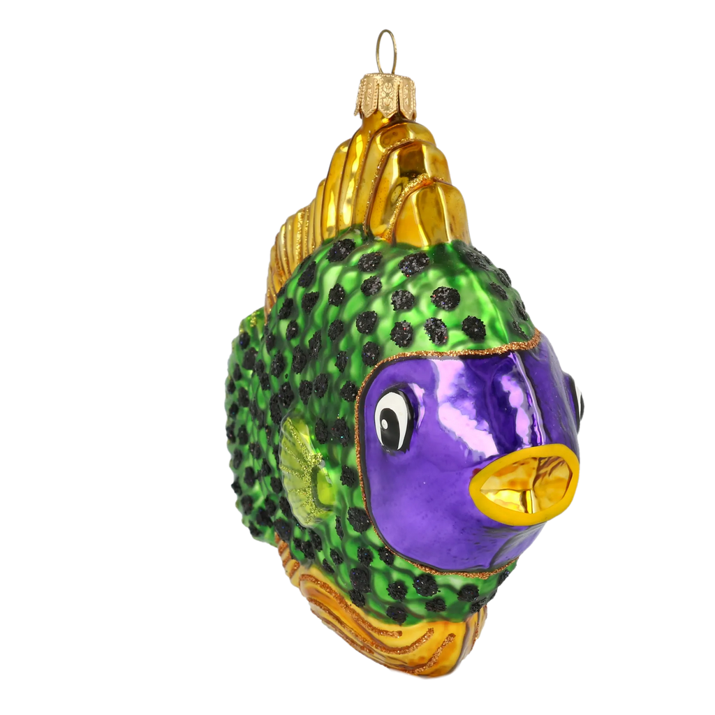 Emerald Sovereign Mariner | Hand-Painted Glass Ornament | Blubom 2020-228