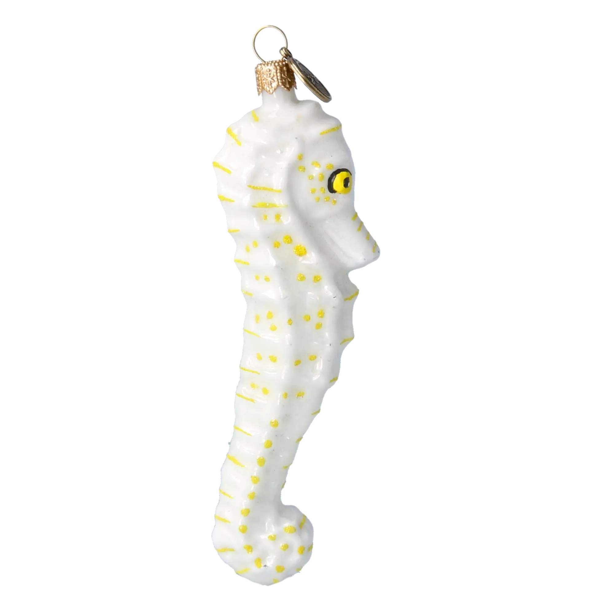 Alabaster Reef Scout | Hand-Painted Glass Ornament | Blubom 2020-233