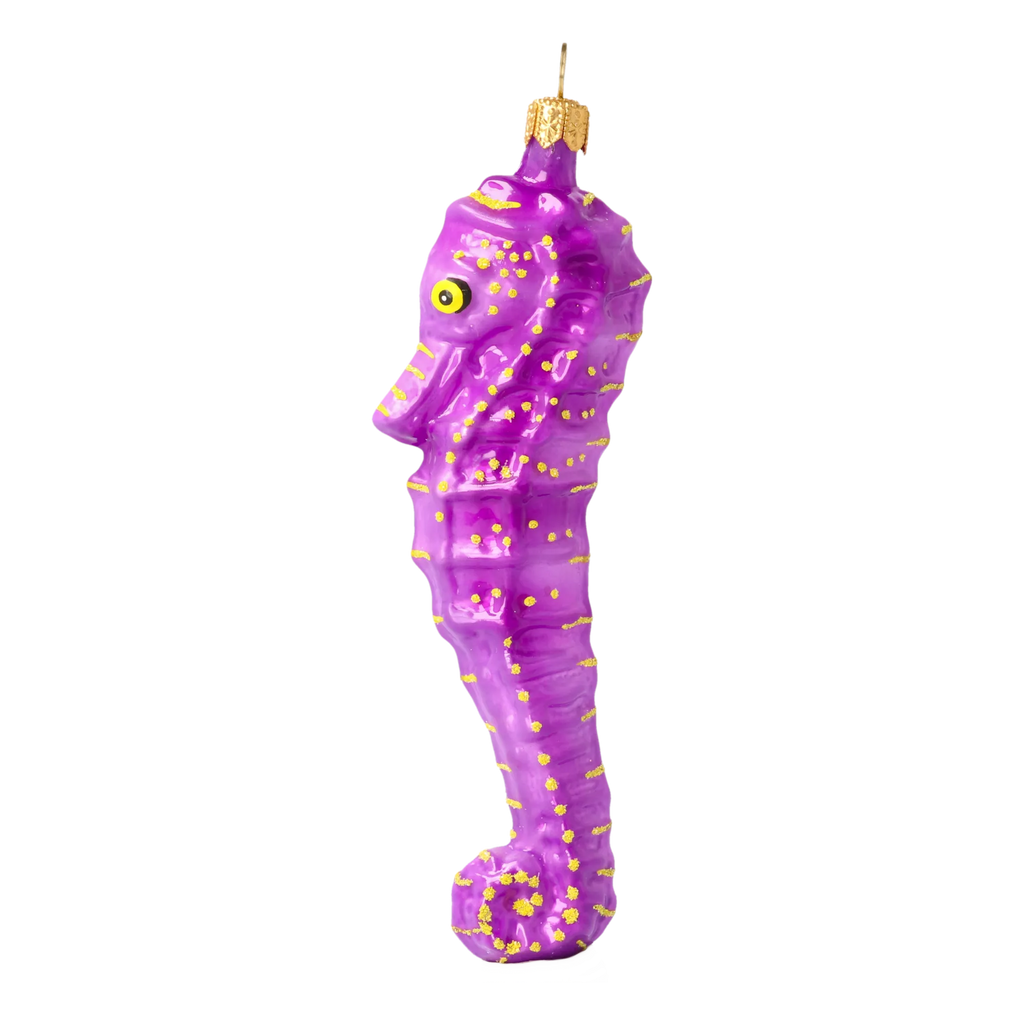 Violet Sovereign Seafarer | Hand-Painted Glass Ornament | Blubom 2020-236