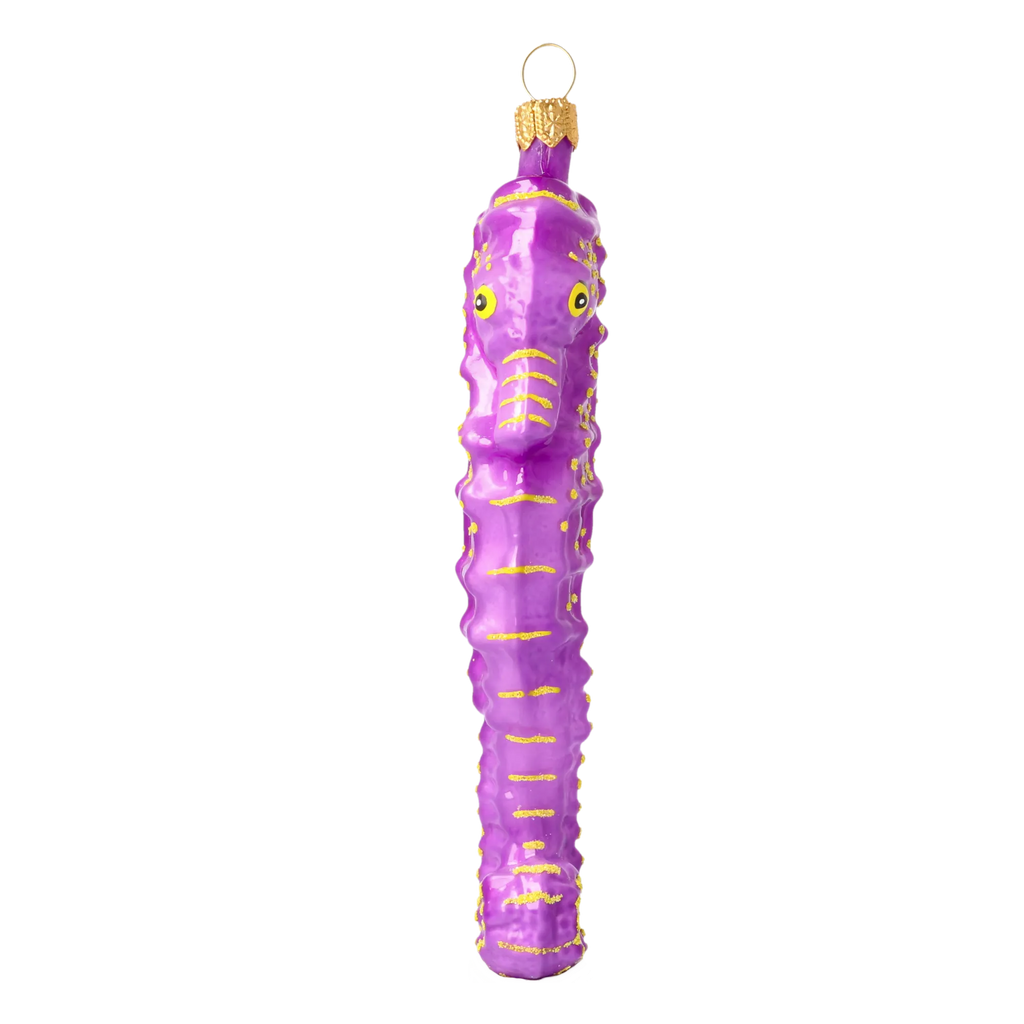 Violet Sovereign Seafarer | Hand-Painted Glass Ornament | Blubom 2020-236