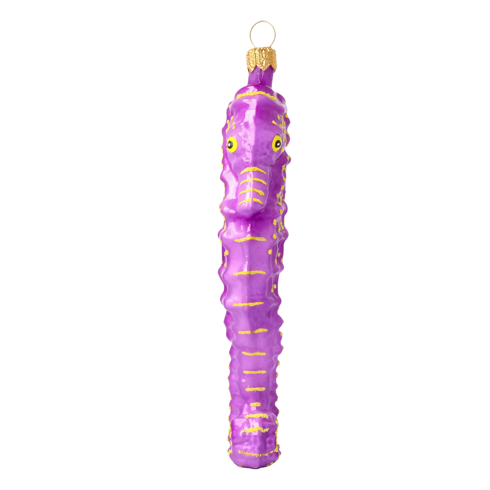 Violet Sovereign Seafarer | Hand-Painted Glass Ornament | Blubom 2020-236