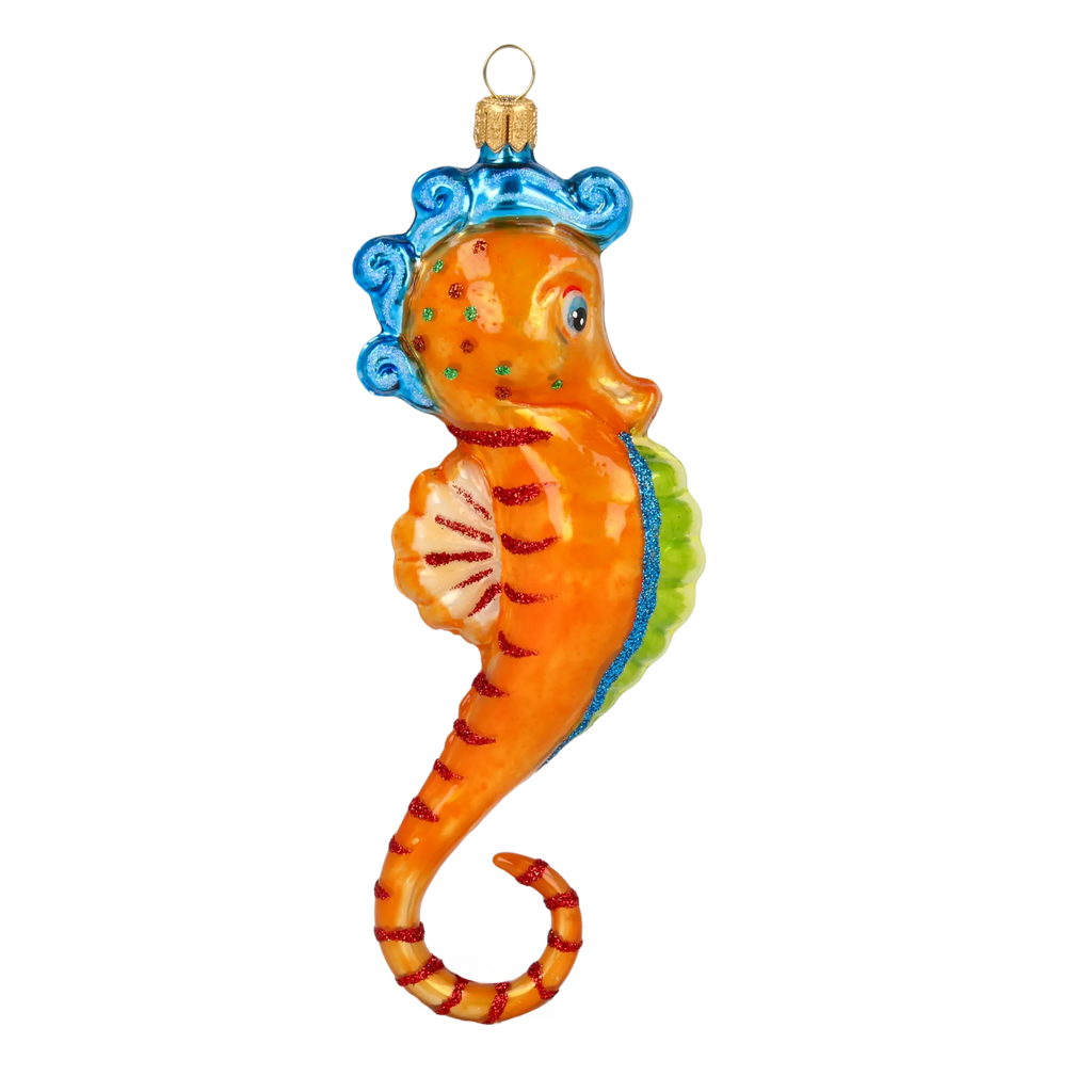 Amber Tide Sovereign | Hand-Painted Glass Ornament | Blubom 2020-238