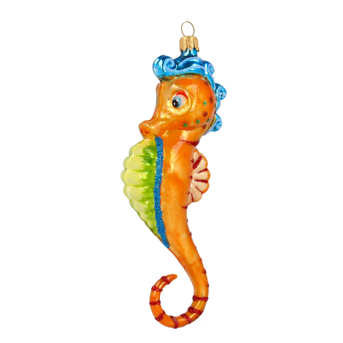 Amber Tide Sovereign | Hand-Painted Glass Ornament | Blubom 2020-238