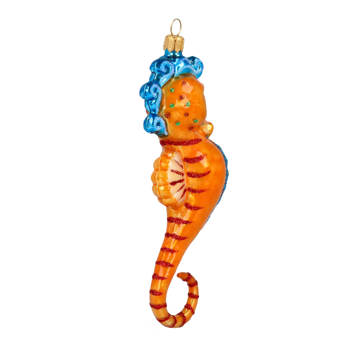 Amber Tide Sovereign | Hand-Painted Glass Ornament | Blubom 2020-238