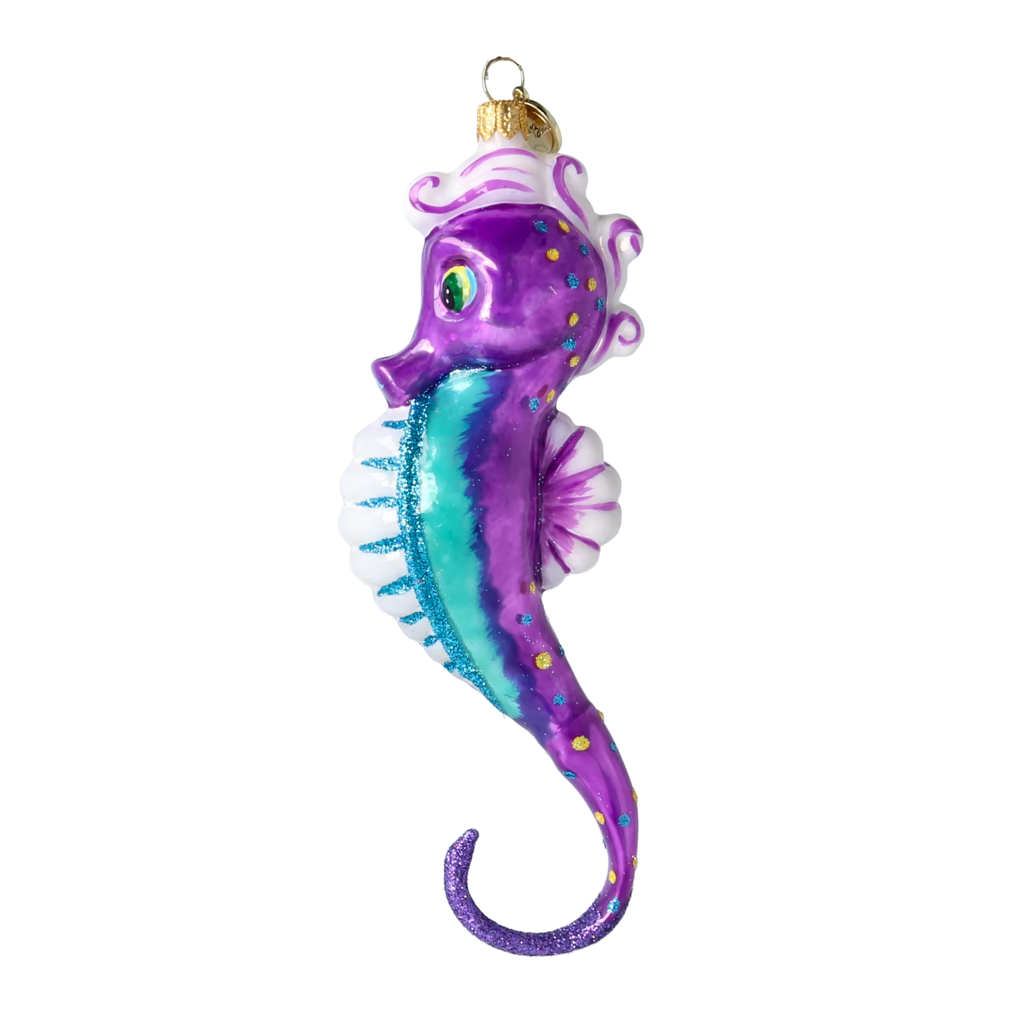 Violet Tide Sovereign | Hand-Painted Glass Ornament | Blubom 2020-239