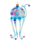 Azure Voyager | Hand-Painted Glass Ornament | Blubom 2020-243