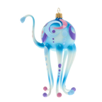 Azure Voyager | Hand-Painted Glass Ornament | Blubom 2020-243