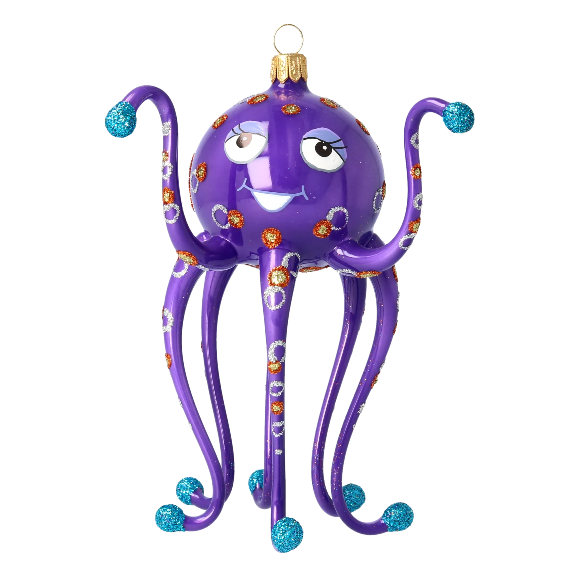 Knowing Indigo Voyager | Hand-Painted Glass Ornament | Blubom 2020-244