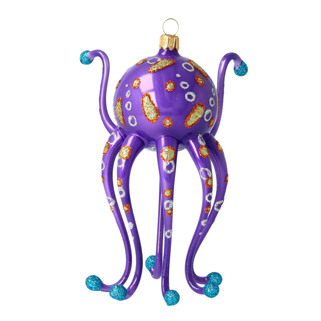 Knowing Indigo Voyager | Hand-Painted Glass Ornament | Blubom 2020-244