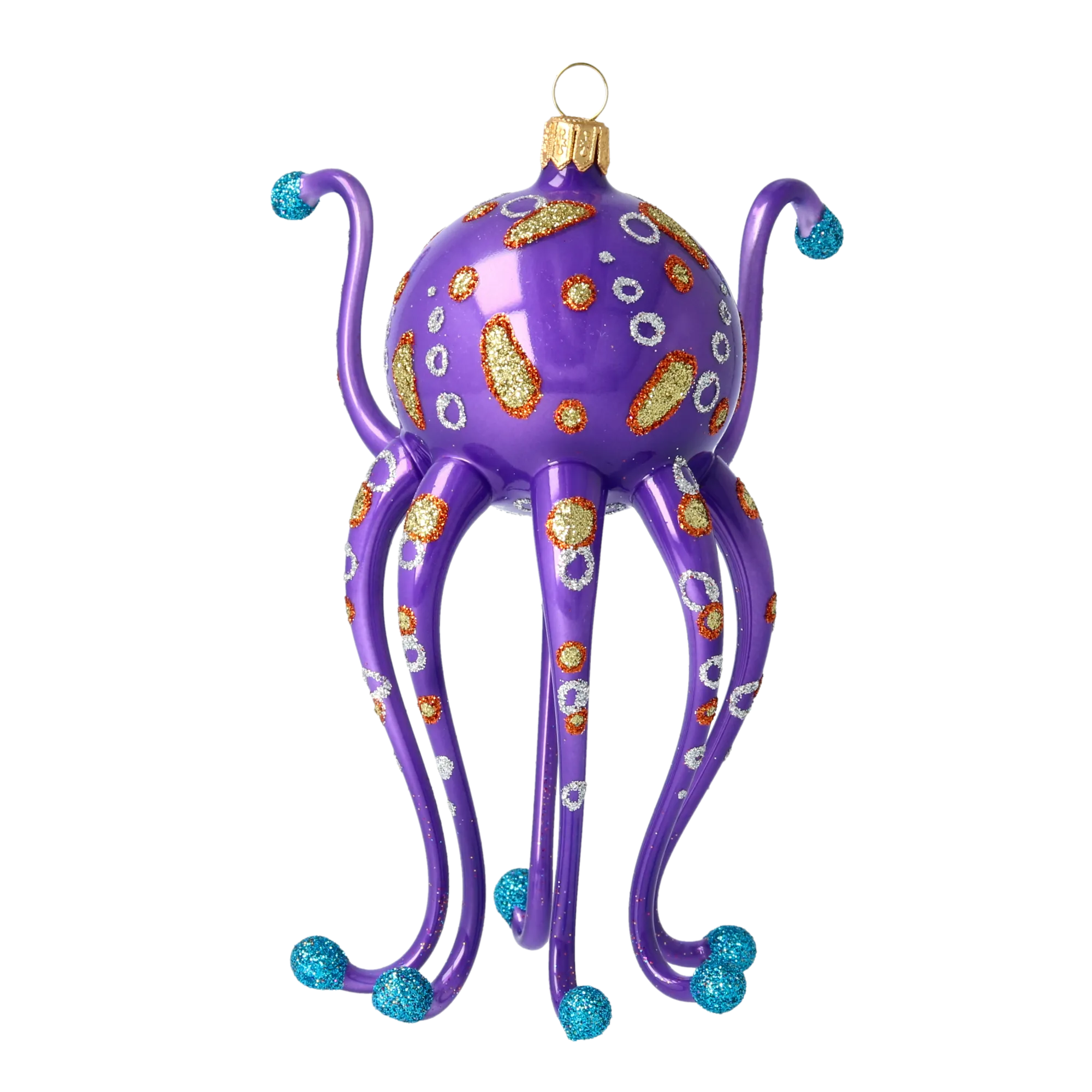 Knowing Indigo Voyager | Hand-Painted Glass Ornament | Blubom 2020-244