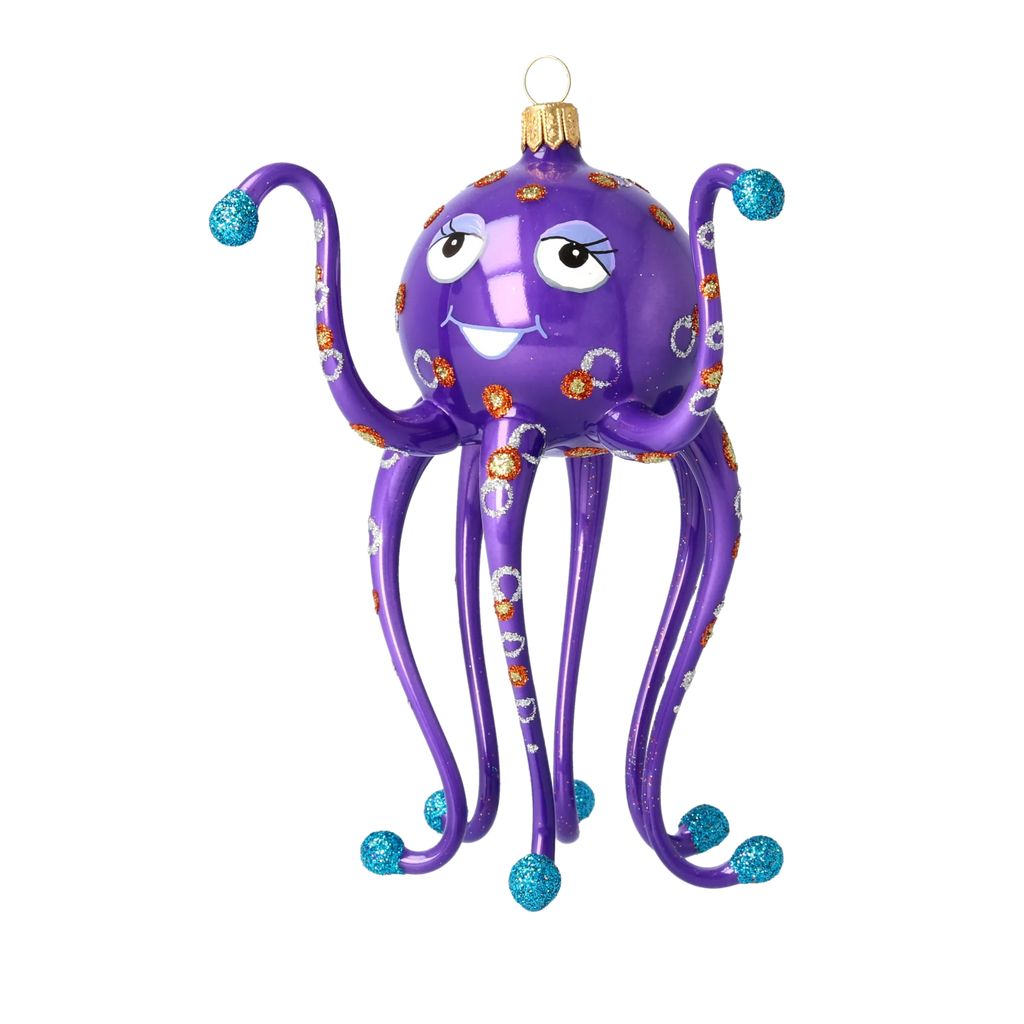 Knowing Indigo Voyager | Hand-Painted Glass Ornament | Blubom 2020-244