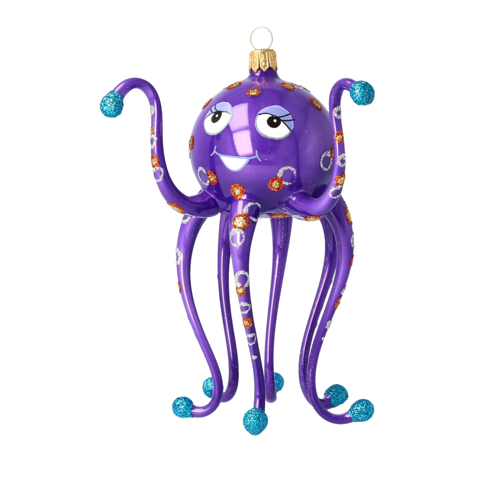 Knowing Indigo Voyager | Hand-Painted Glass Ornament | Blubom 2020-244