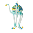 Load image into Gallery viewer, Octopus pirate. Handmade Glass Christmas ornament. 2020-245
