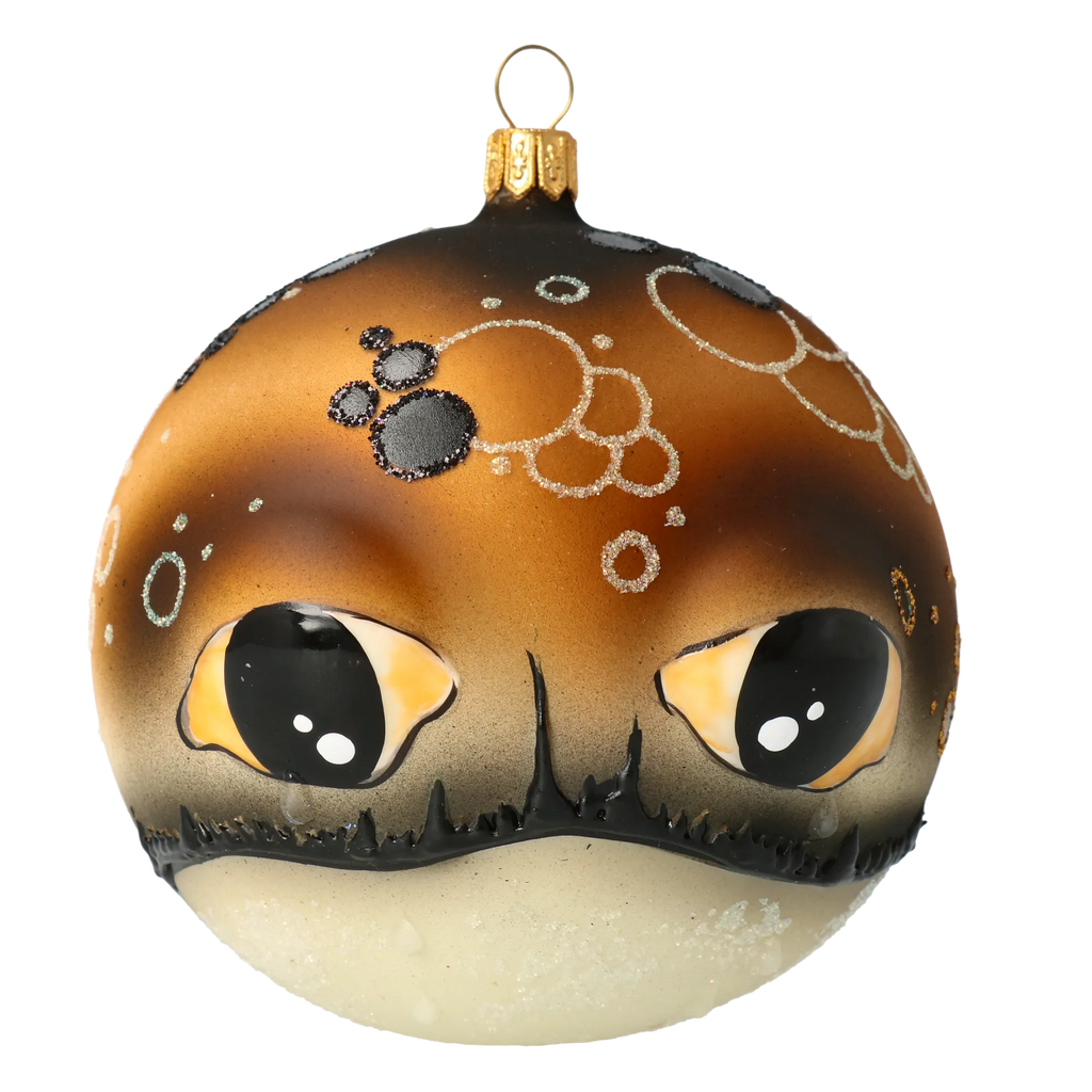 Amber Curiosity | Hand-Painted Glass Ornament | Blubom 2020-246