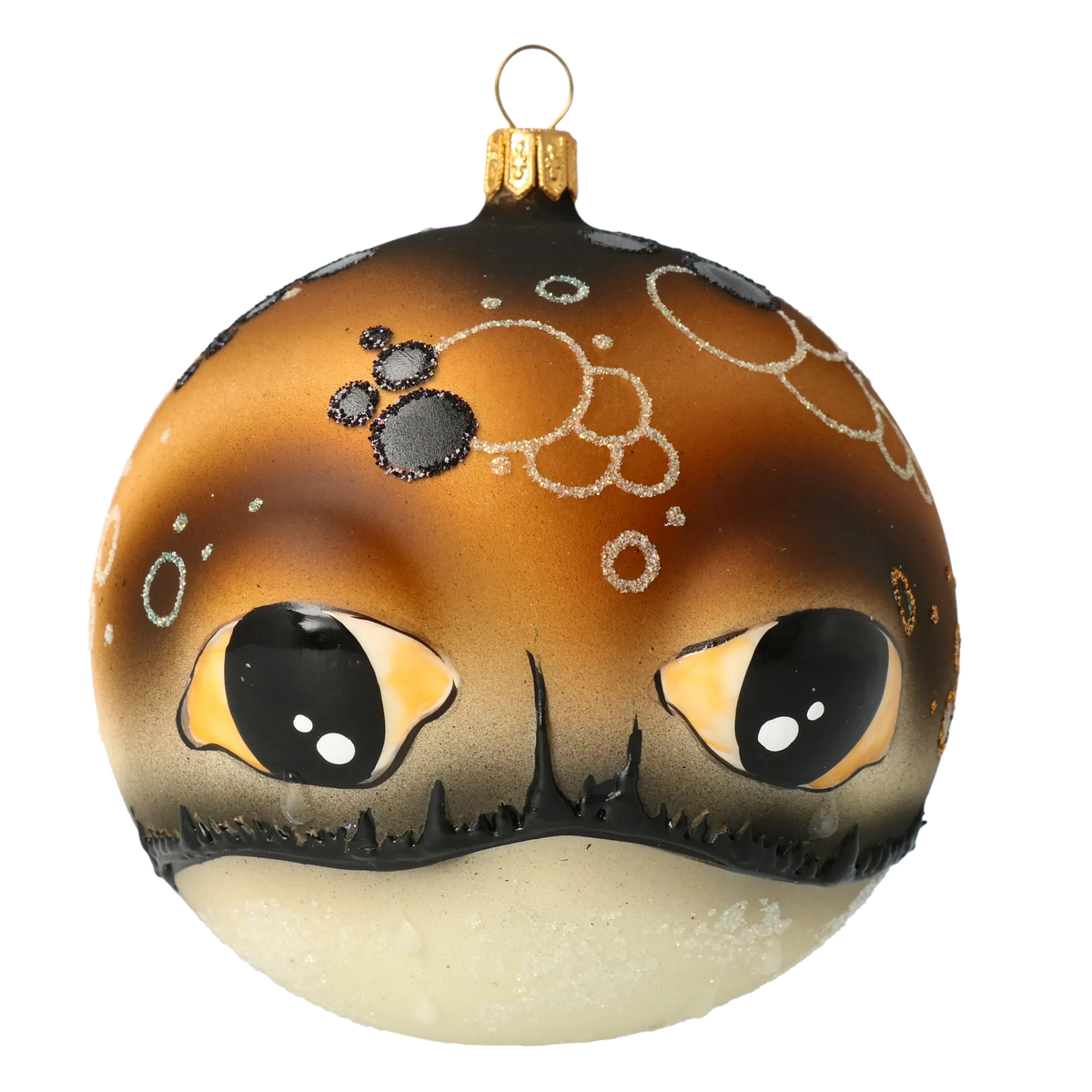 Amber Curiosity | Hand-Painted Glass Ornament | Blubom 2020-246