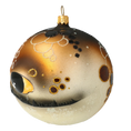 Load image into Gallery viewer, Fish Ball. Handmade Glass Christmas ornament. 2020-246
