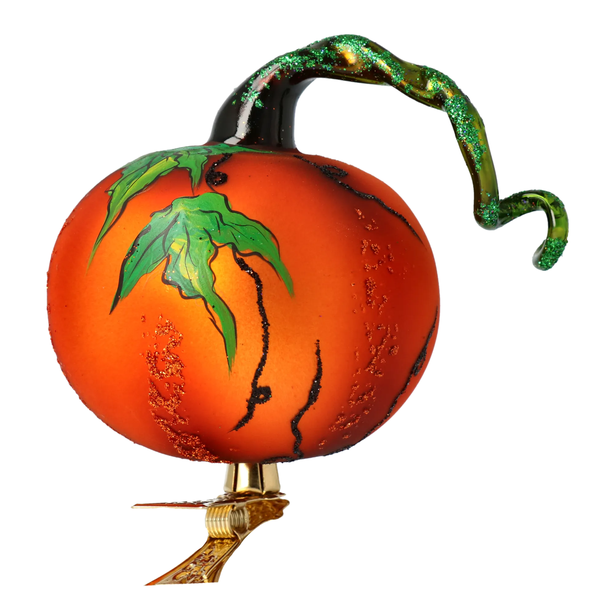 Pumpkin Mischief Handmade Glass Christmas ornament 2020-250