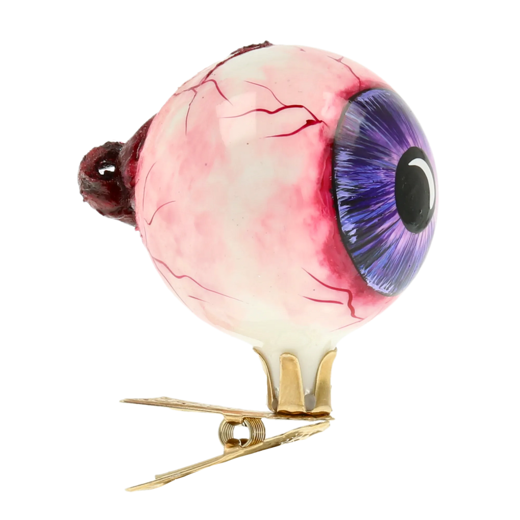 Awakened Violet Gaze | Hand-Painted Glass Ornament | Blubom 2020-251