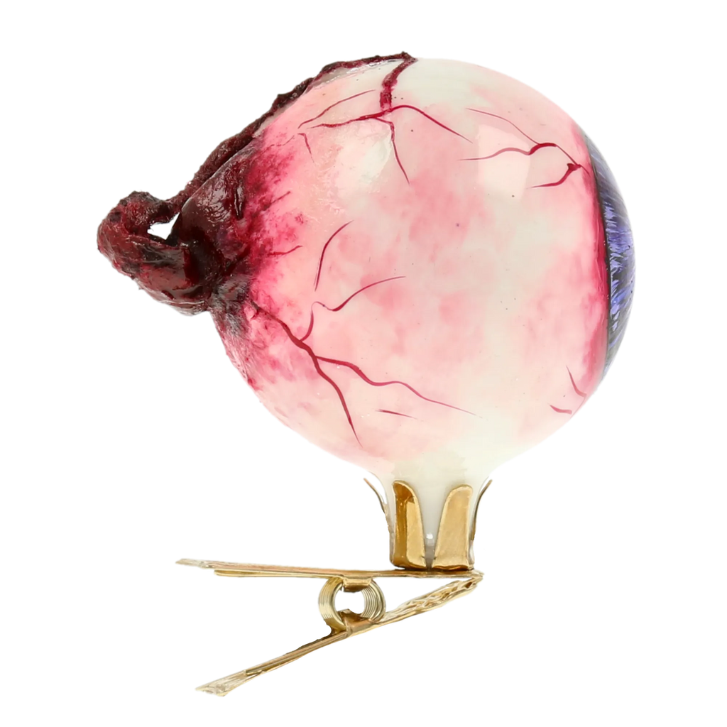 Awakened Violet Gaze | Hand-Painted Glass Ornament | Blubom 2020-251