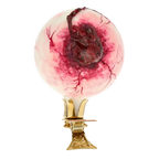 Awakened Violet Gaze | Hand-Painted Glass Ornament | Blubom 2020-251
