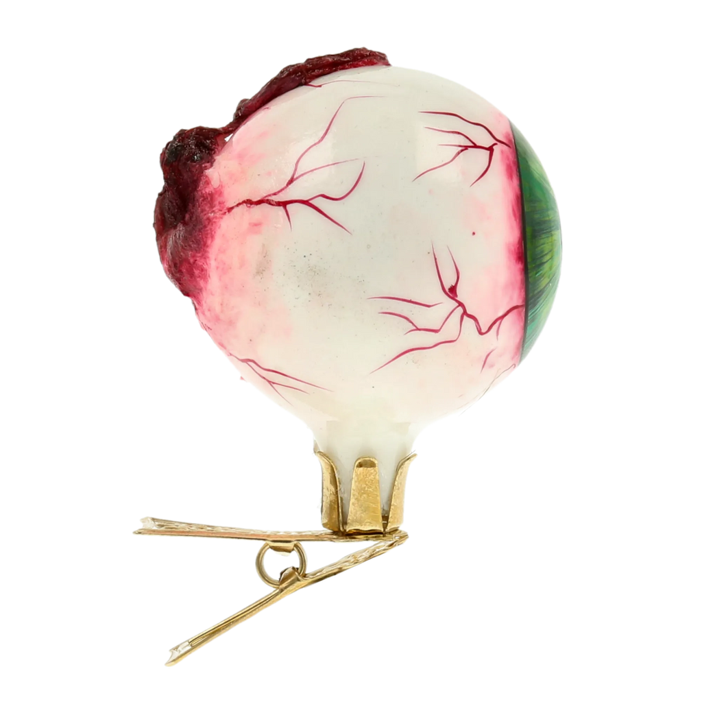 Restless Verdant Gaze | Hand-Painted Glass Ornament | Blubom 2020-252