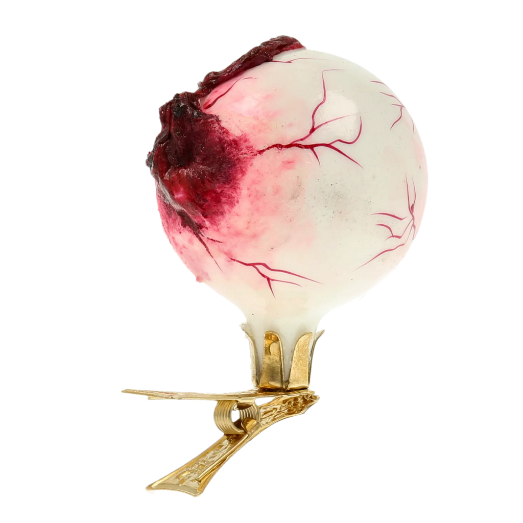 Restless Verdant Gaze | Hand-Painted Glass Ornament | Blubom 2020-252