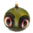 Load image into Gallery viewer, Green Dragon. Handmade Glass Christmas ornament. 2020-254
