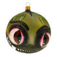 Load image into Gallery viewer, Green Dragon. Handmade Glass Christmas ornament. 2020-254
