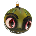 Vigilant Moss Watcher | Hand-Painted Glass Ornament | Blubom 2020-254