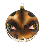 Cunning Amber Wyvern | Hand-Painted Glass Ornament | Blubom 2020-255