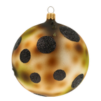 Cunning Amber Wyvern | Hand-Painted Glass Ornament | Blubom 2020-255