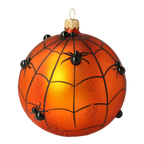 Obsidian Ember Silence | Hand-Painted Glass Ornament | Blubom 2020-257