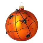 Obsidian Ember Silence | Hand-Painted Glass Ornament | Blubom 2020-257