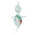 Bild in die Galerieansicht laden, Fairy Tale Halloween Ghost. Handmade Glass Christmas ornament. 2020-263

