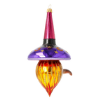 Pensive Midnight Seer | Hand-Painted Glass Ornament | Blubom 2020-264