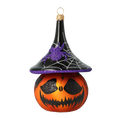 Load image into Gallery viewer, Sinister Midnight Sovereign | Hand-Painted Glass Ornament | Blubom 2020-266
