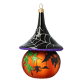 Load image into Gallery viewer, Sinister Midnight Sovereign | Hand-Painted Glass Ornament | Blubom 2020-266
