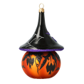 Load image into Gallery viewer, Sinister Midnight Sovereign | Hand-Painted Glass Ornament | Blubom 2020-266
