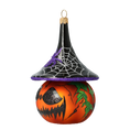 Load image into Gallery viewer, Sinister Midnight Sovereign | Hand-Painted Glass Ornament | Blubom 2020-266

