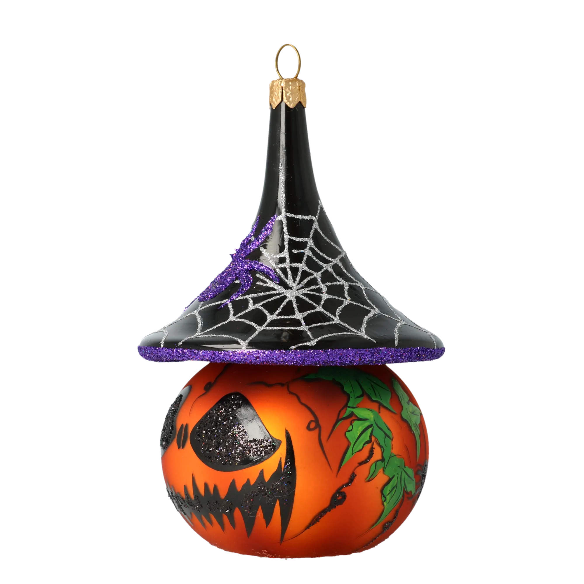 Sinister Midnight Sovereign | Hand-Painted Glass Ornament | Blubom 2020-266