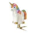 Load image into Gallery viewer, Prismatic Rainbow Unicorn Premium christmas glass ornament 2020-275
