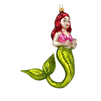 Luminous Pearl Siren | Hand-Painted Glass Ornament | Blubom 2020-277