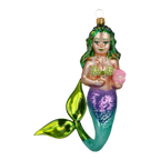 Verdant Deep Muse | Hand-Painted Glass Ornament | Blubom 2020-278