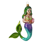 Verdant Deep Muse | Hand-Painted Glass Ornament | Blubom 2020-278