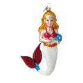Serene Pearl Nymph | Hand-Painted Glass Ornament | Blubom 2020-282