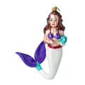 Amethyst Pearl Siren | Hand-Painted Glass Ornament | Blubom 2020-283