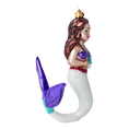 Load image into Gallery viewer, Mermaid Oceania. Handmade Glass Christmas ornament. 2020-283
