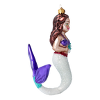 Amethyst Pearl Siren | Hand-Painted Glass Ornament | Blubom 2020-283