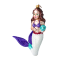 Load image into Gallery viewer, Mermaid Oceania. Handmade Glass Christmas ornament. 2020-283
