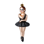 Nocturnal Muse | Hand-Painted Glass Ornament | Blubom 2020-286
